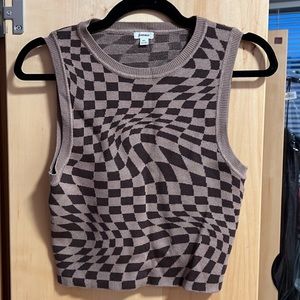 two toned brown tank